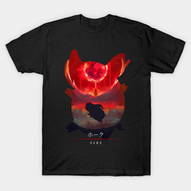 Hawk - Bloody Illusion T-Shirt by The Artz